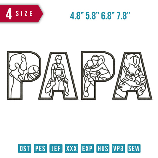 Papa Line Art