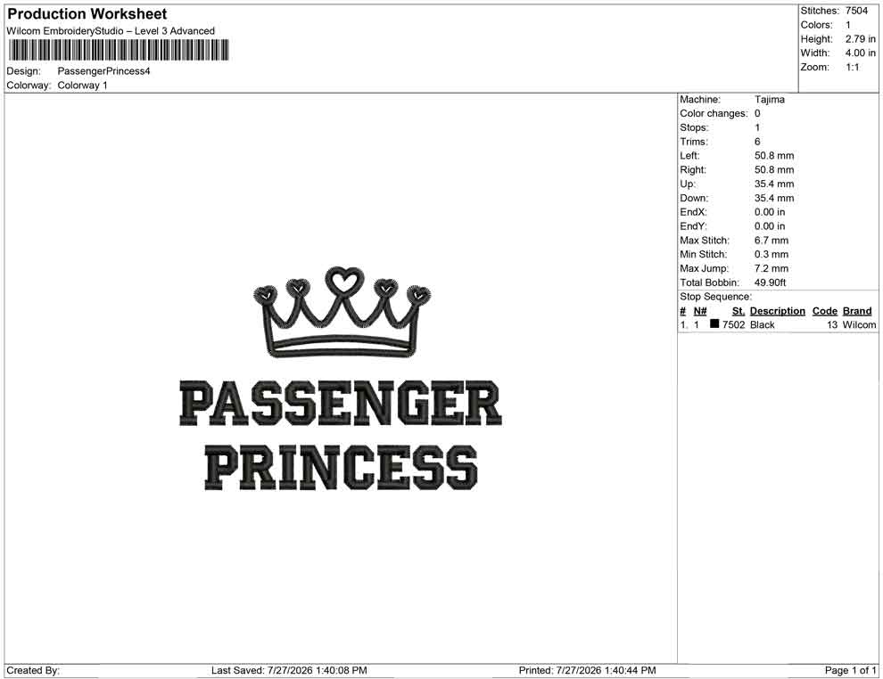 Passenger Princess