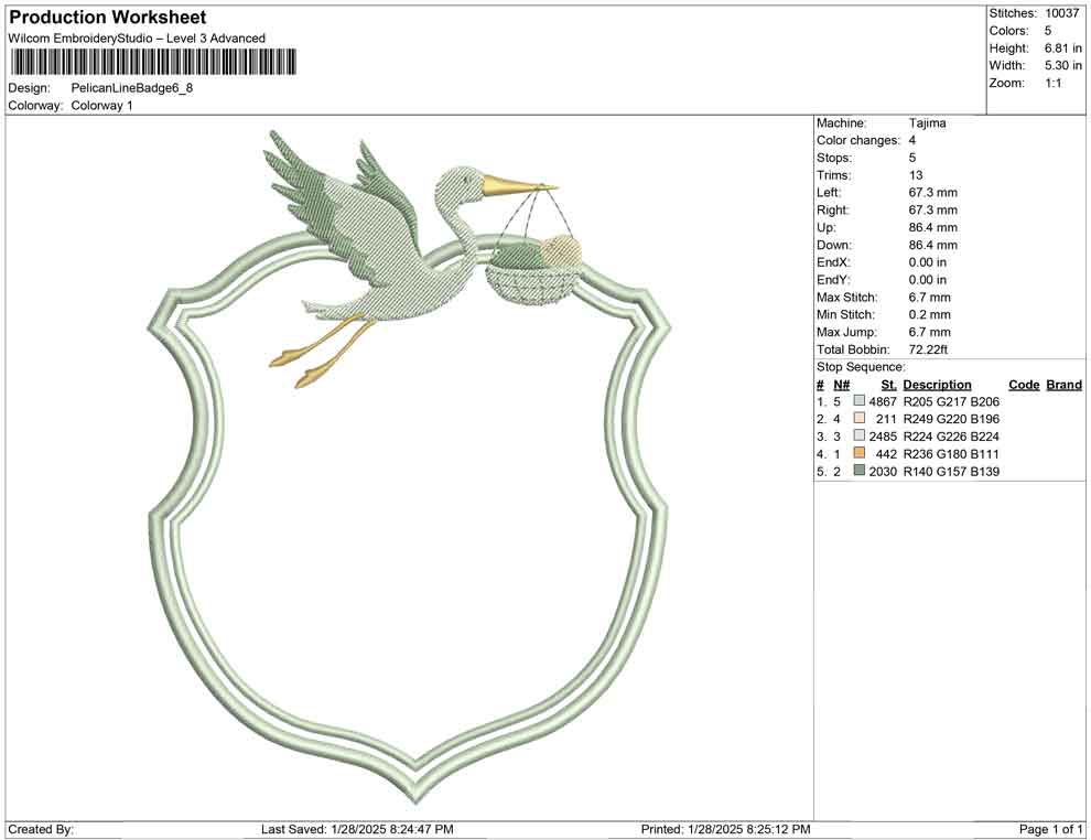 Pelican Line Badge