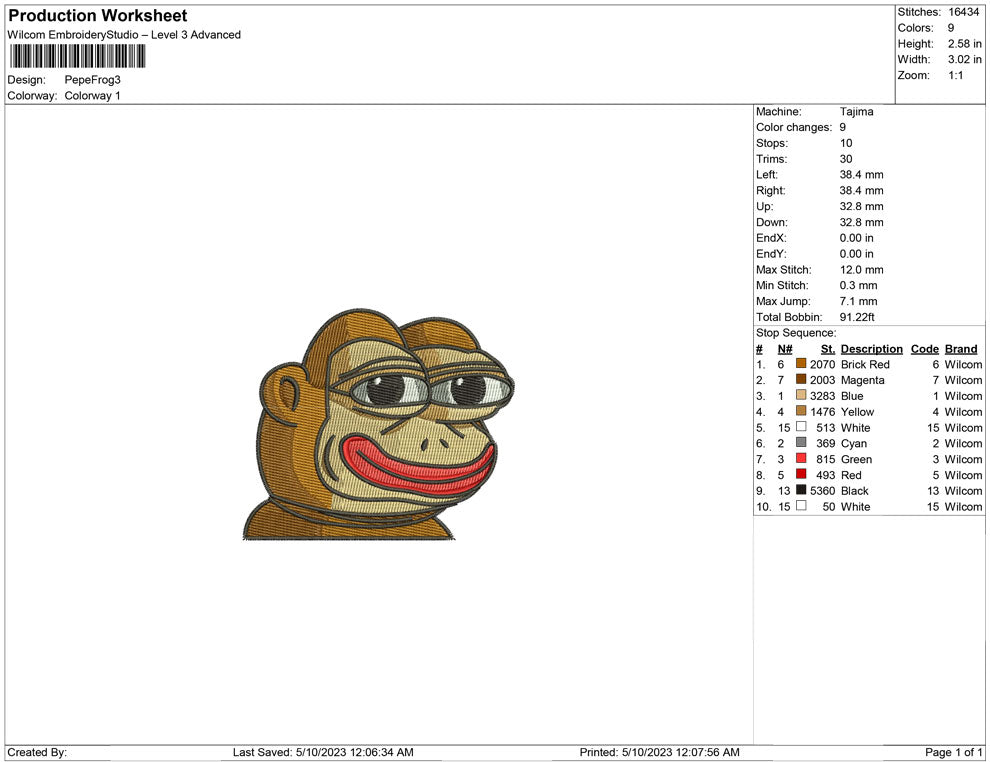 Pepe The frog orange