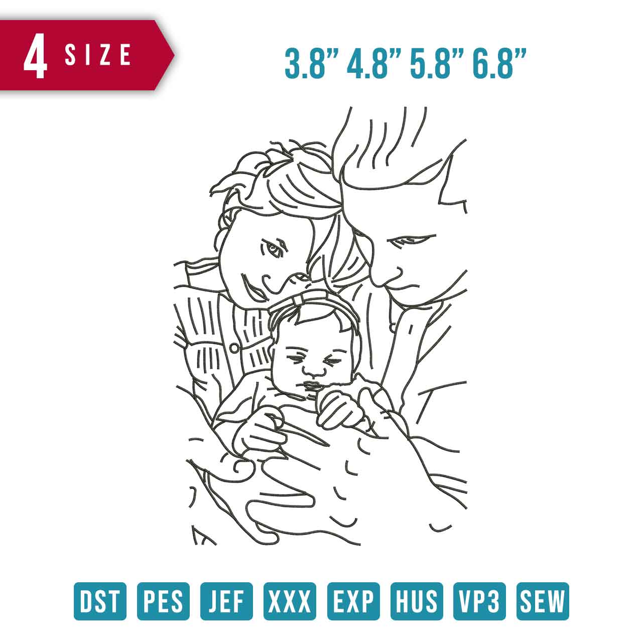 Photo Fam Line Art