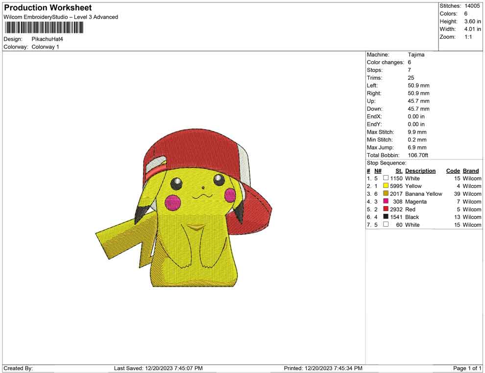 Pikachu make hat