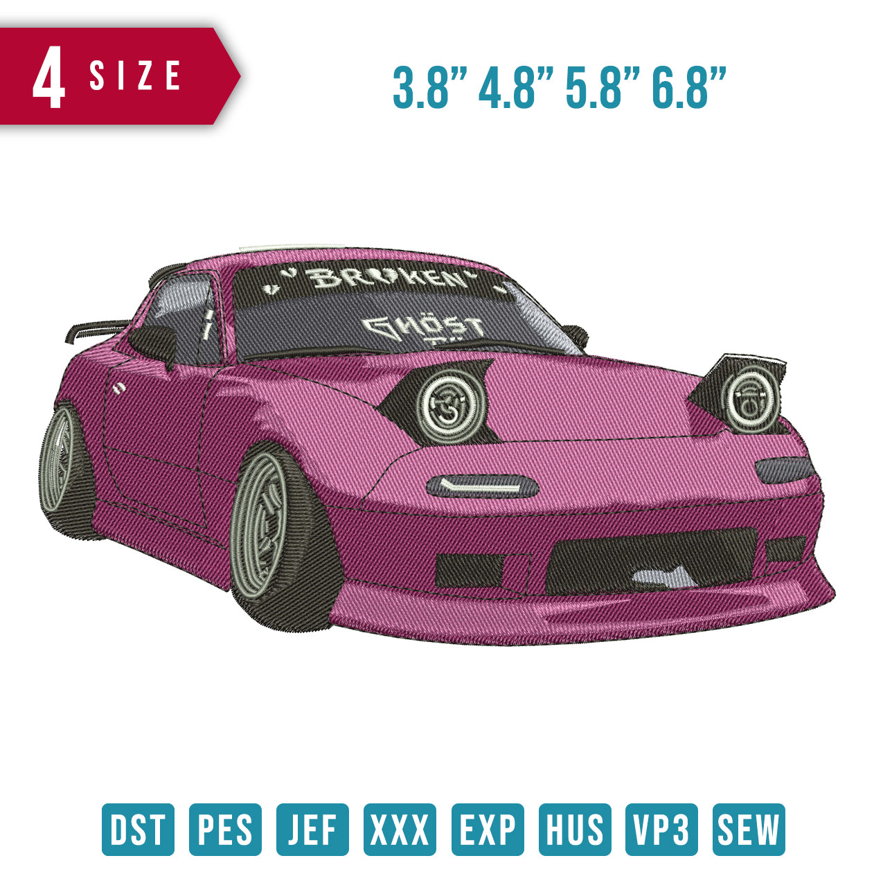 Pink car unique