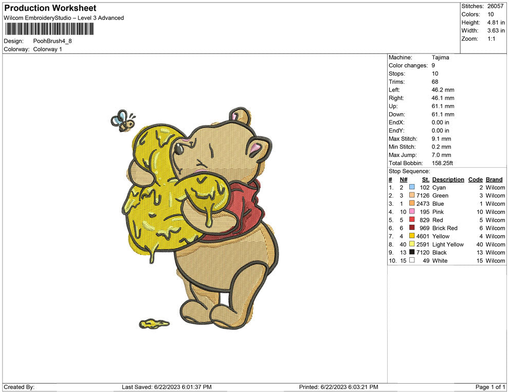 Pooh Brush