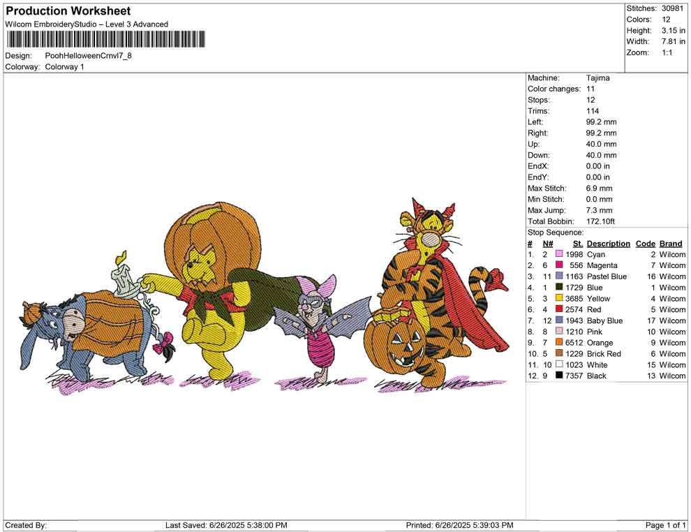 Pooh Helloween Crnvl