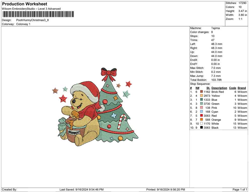 Pooh Hunny Christmas