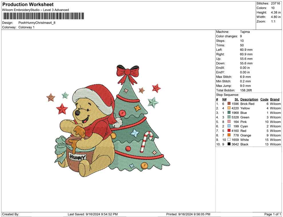 Pooh Hunny Christmas