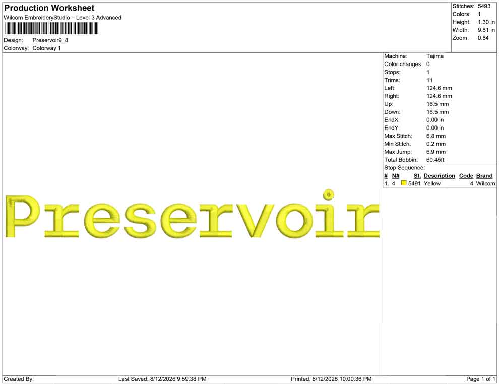 Preservoir
