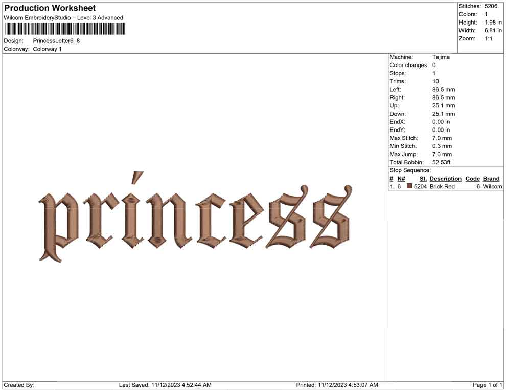 Princess letter