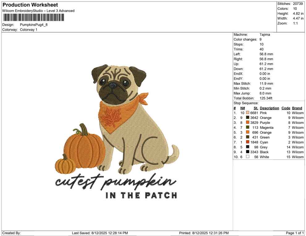Pumpkins Pug