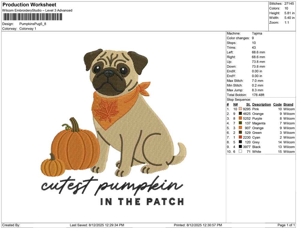 Pumpkins Pug