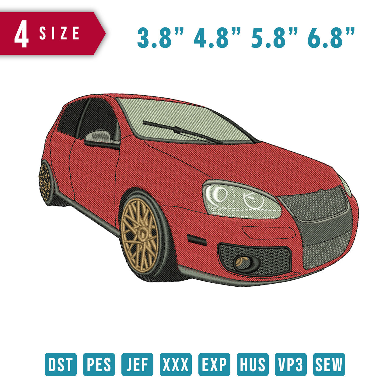 Red Car Beside