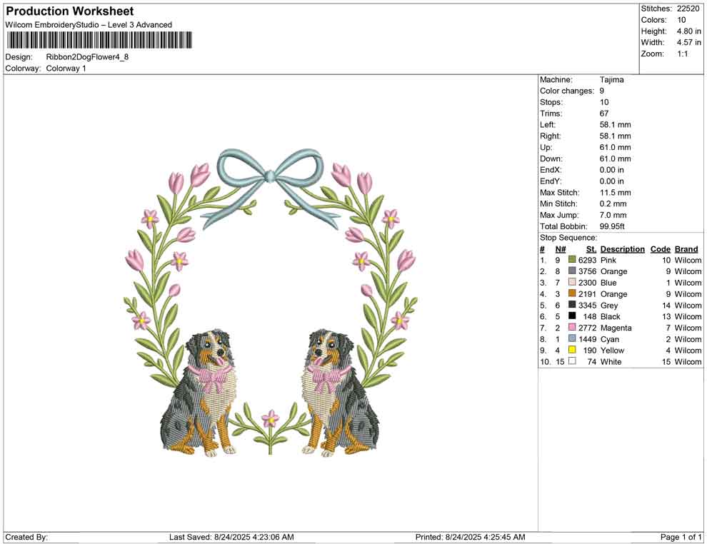 Ribbon 2 Dog Flower