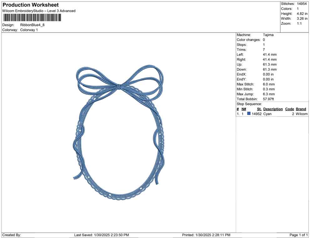 Ribbon Blue