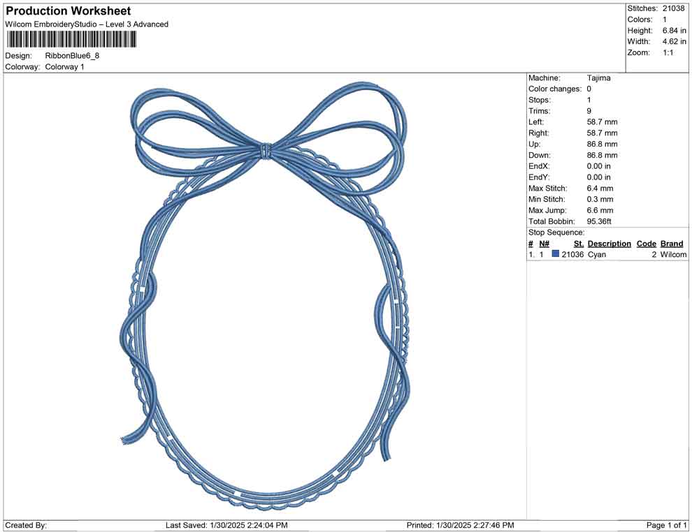 Ribbon Blue