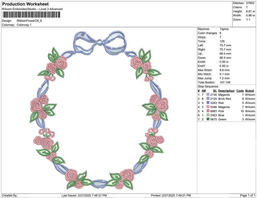 Ribbon Flower C