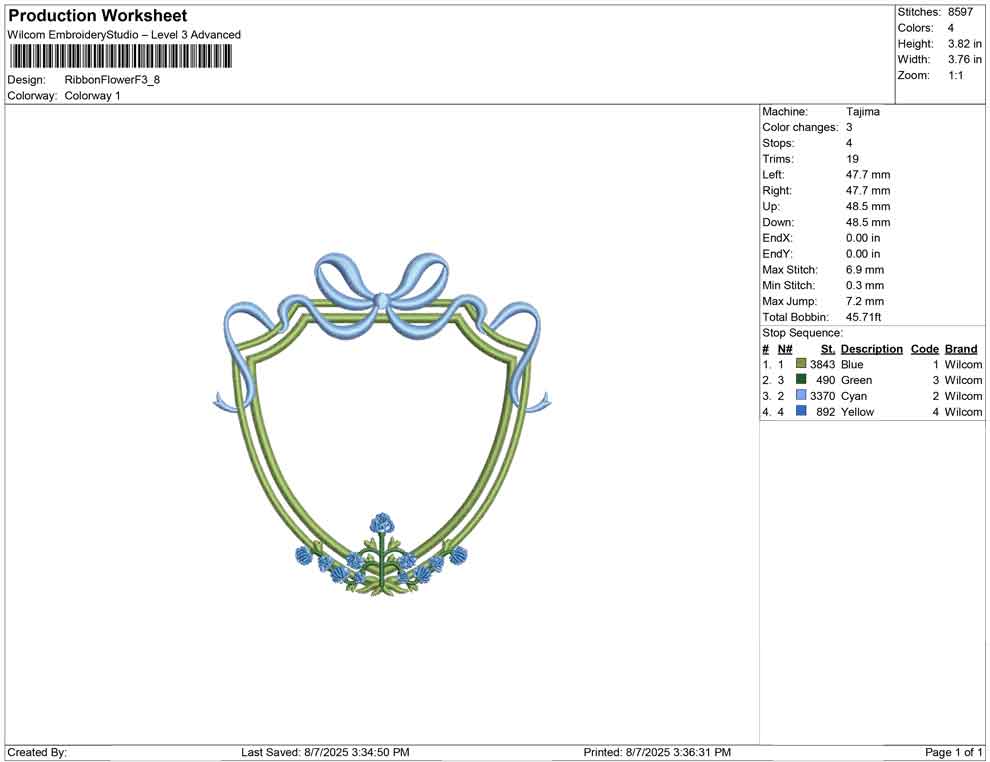 Ribbon Flower F