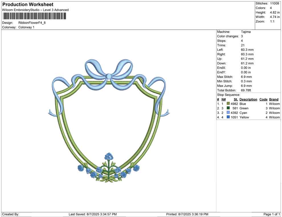 Ribbon Flower F