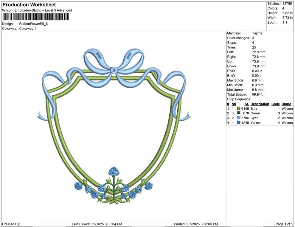 Ribbon Flower F