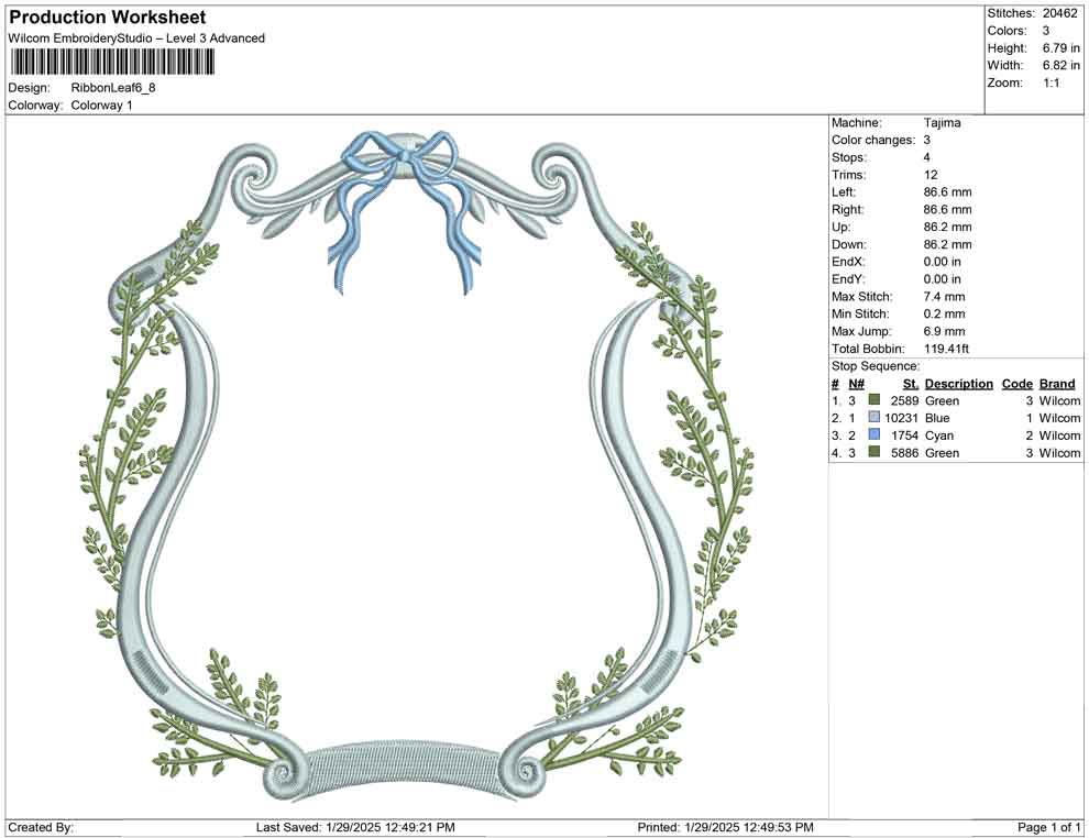 Ribbon Leaf