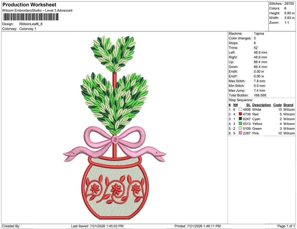 Ribbon Leaf
