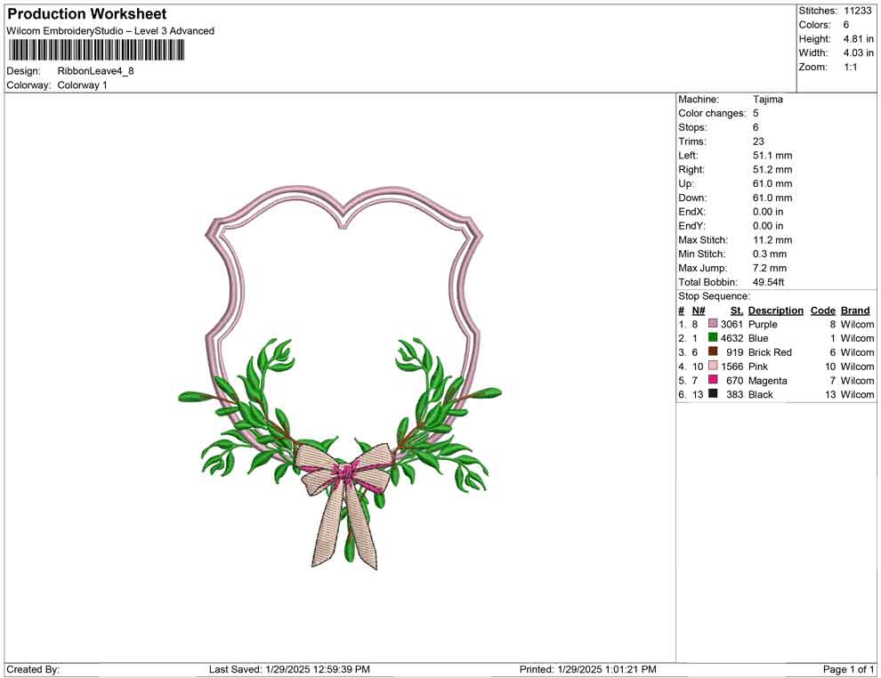 Ribbon Leave