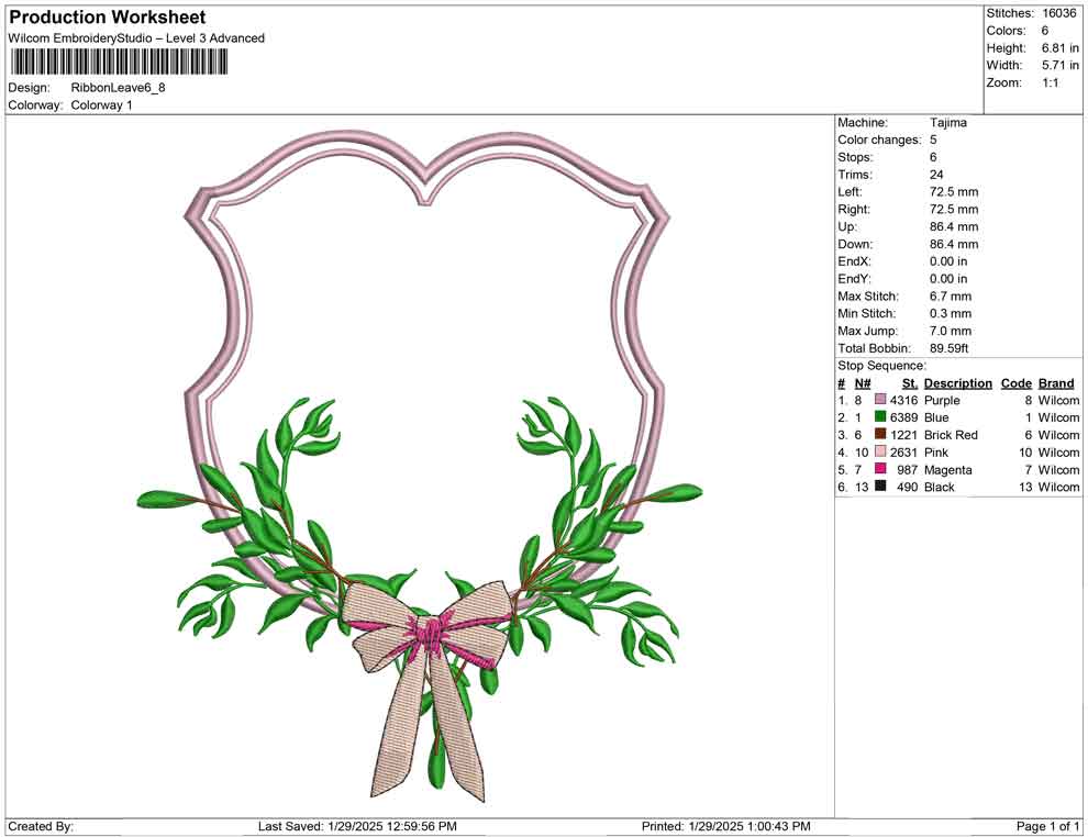 Ribbon Leave