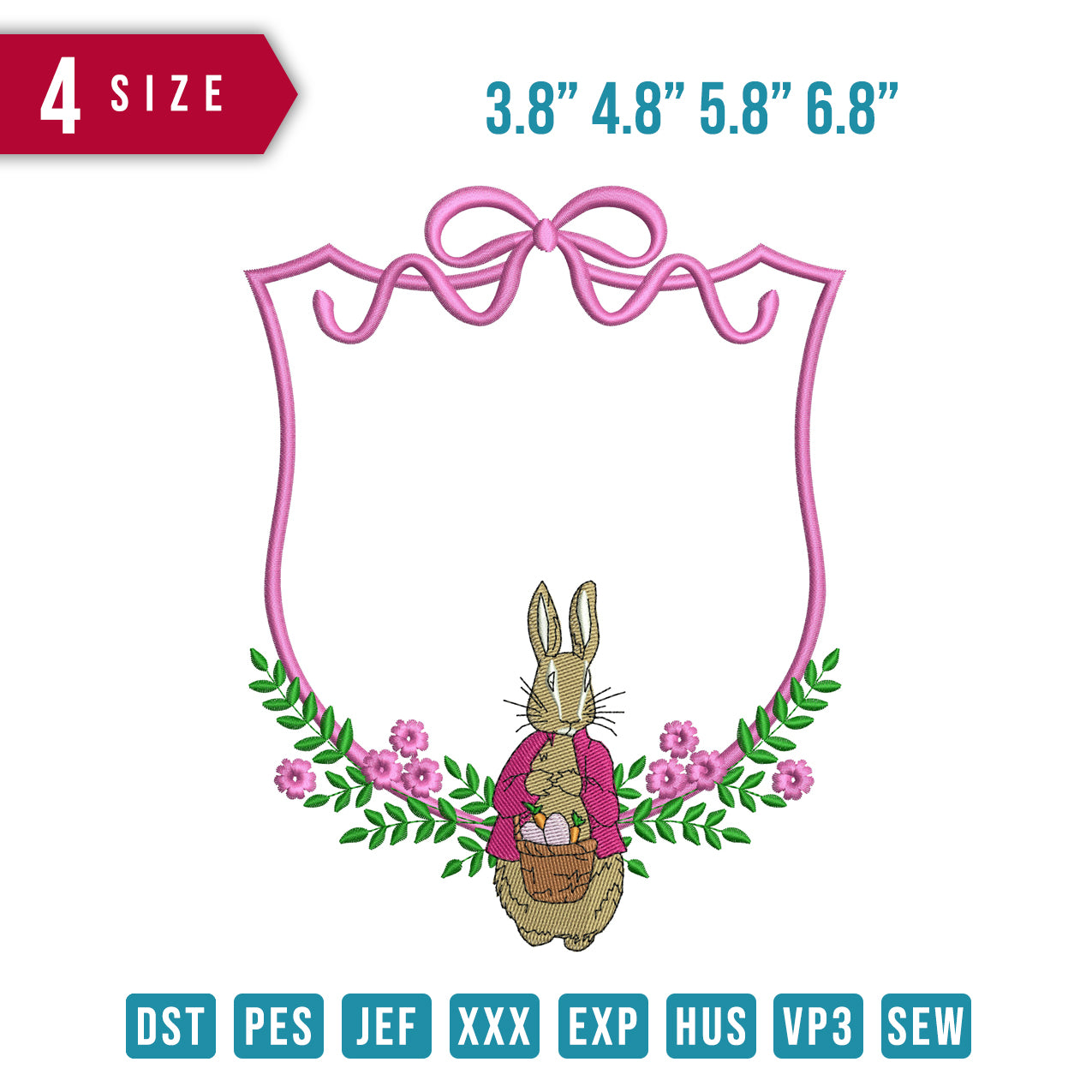 Ribbon Rabbit Pink