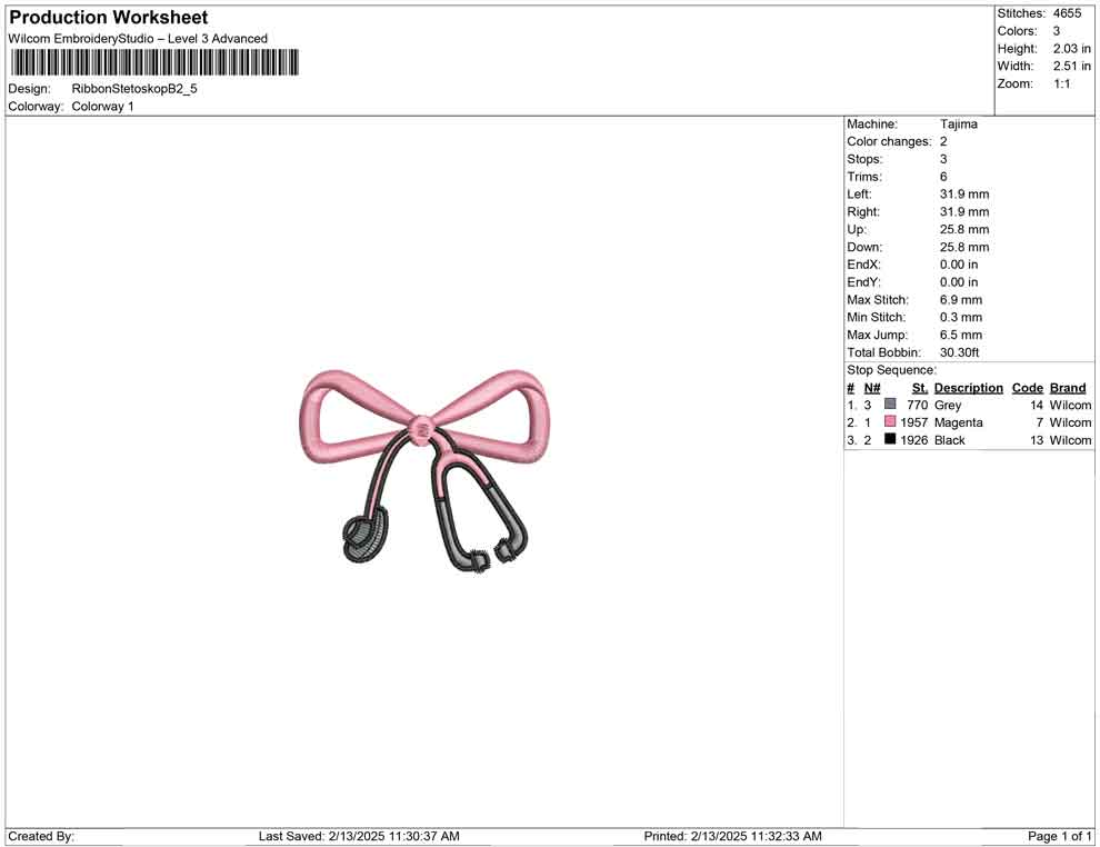Ribbon Stetoskop B
