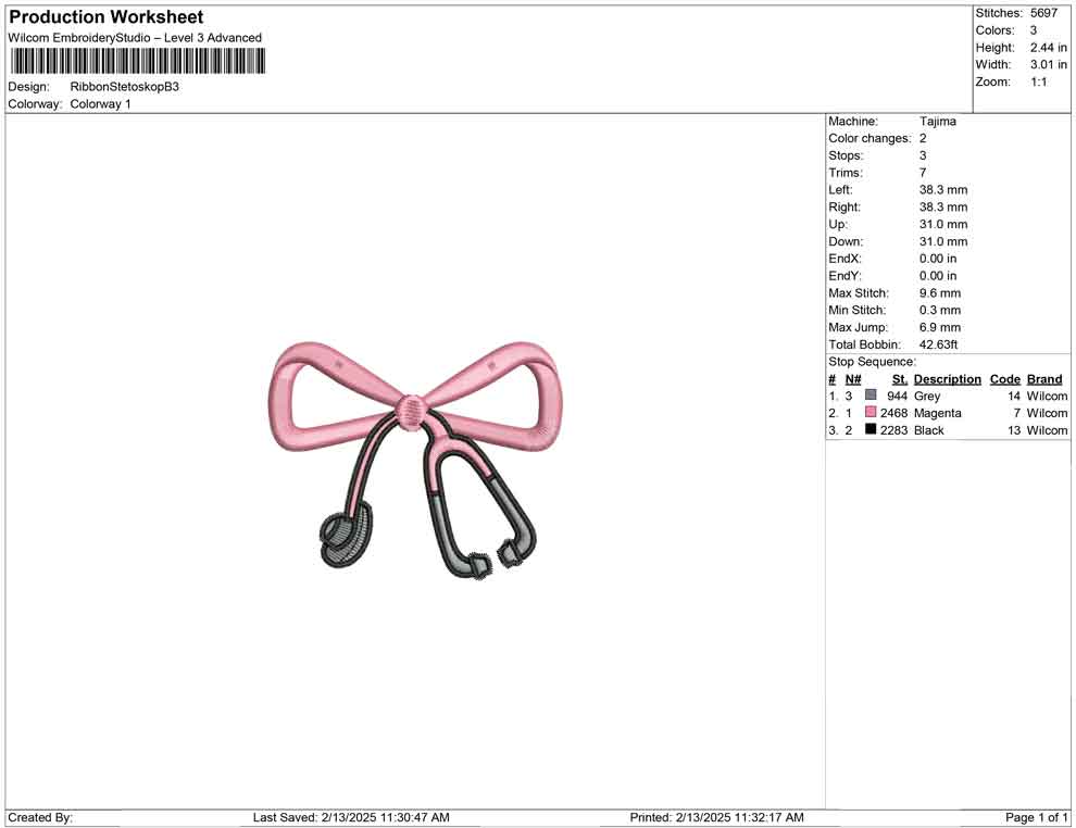 Ribbon Stetoskop B