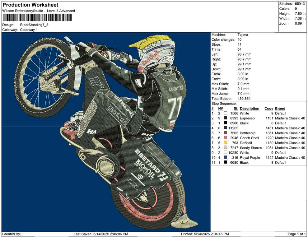 Rider Standing