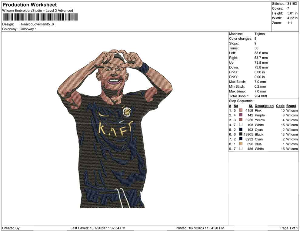 Ronaldo love hand