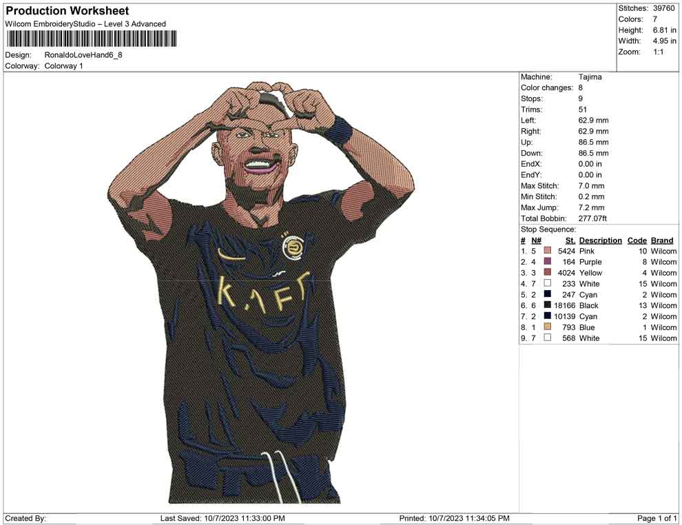 Ronaldo love hand
