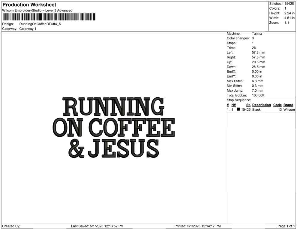 Running Coffee DPuff