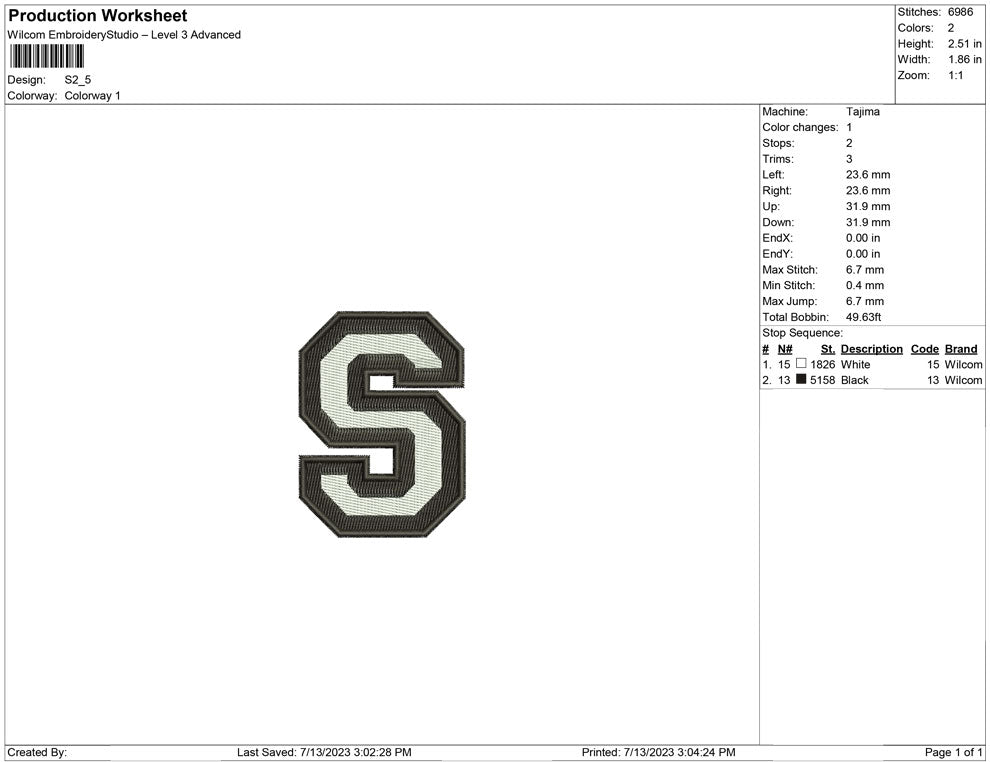 S Letter