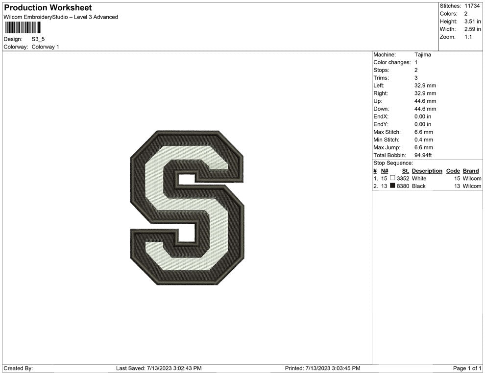 S Letter