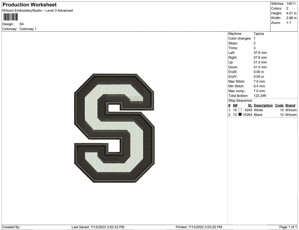 S Letter