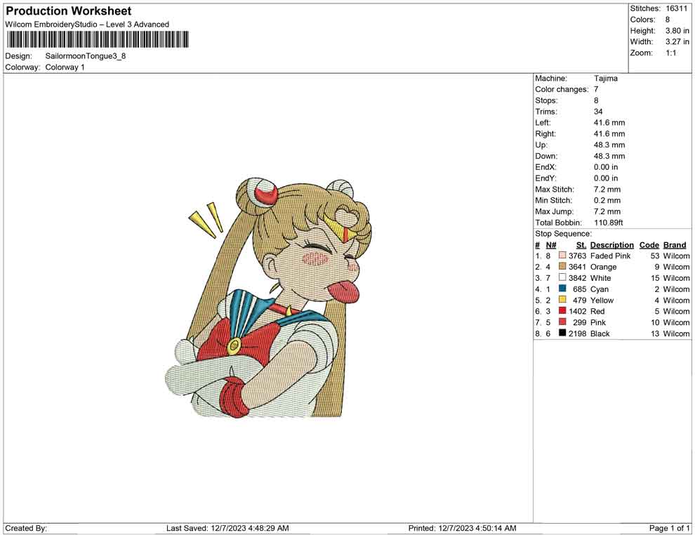 Sailormoon tongue