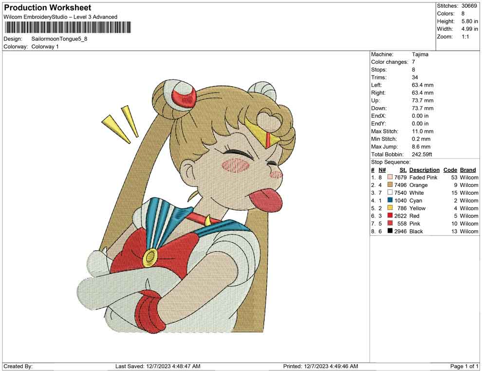 Sailormoon tongue
