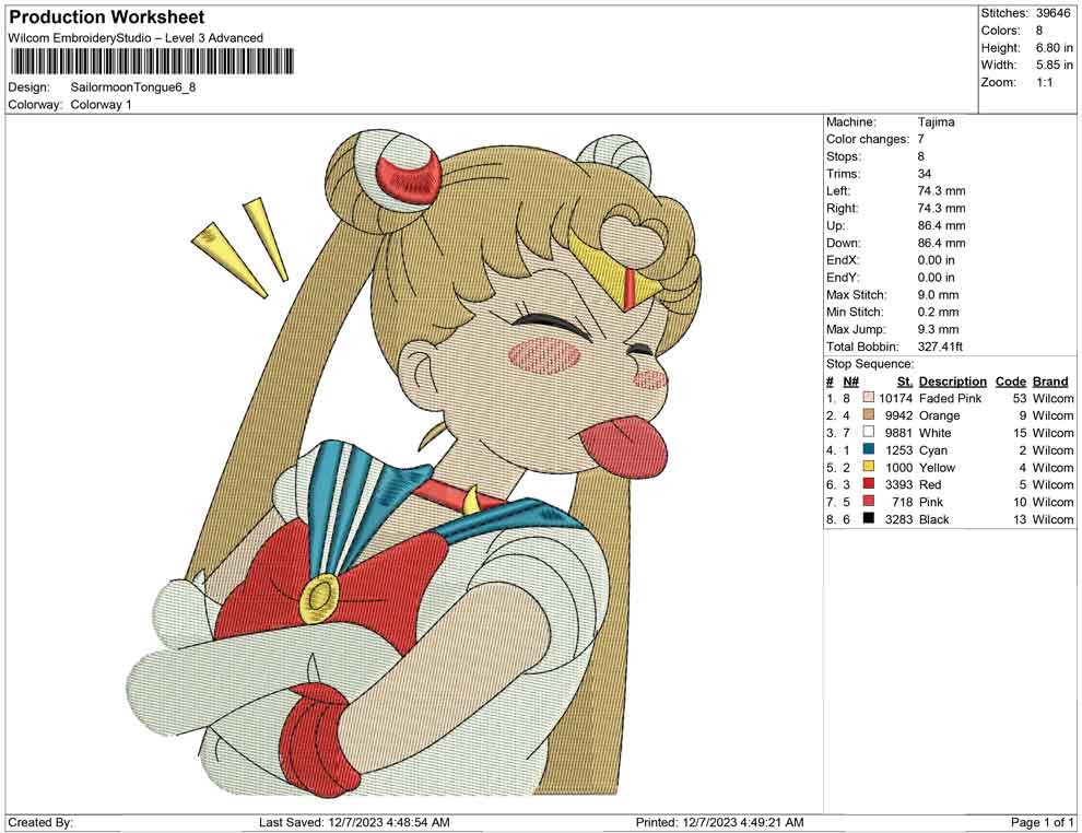 Sailormoon tongue