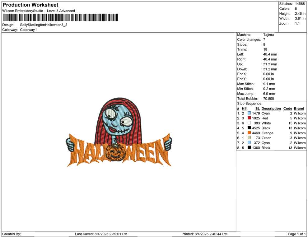 Sally Skellington Halloween