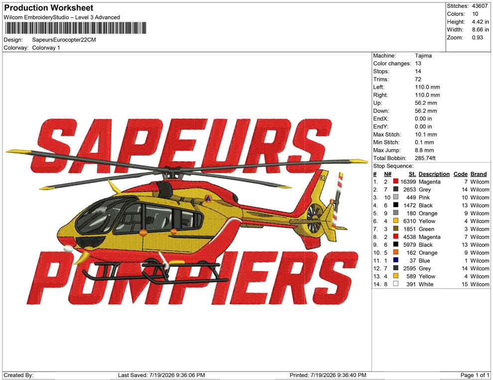 Sapeurs Eurocopter