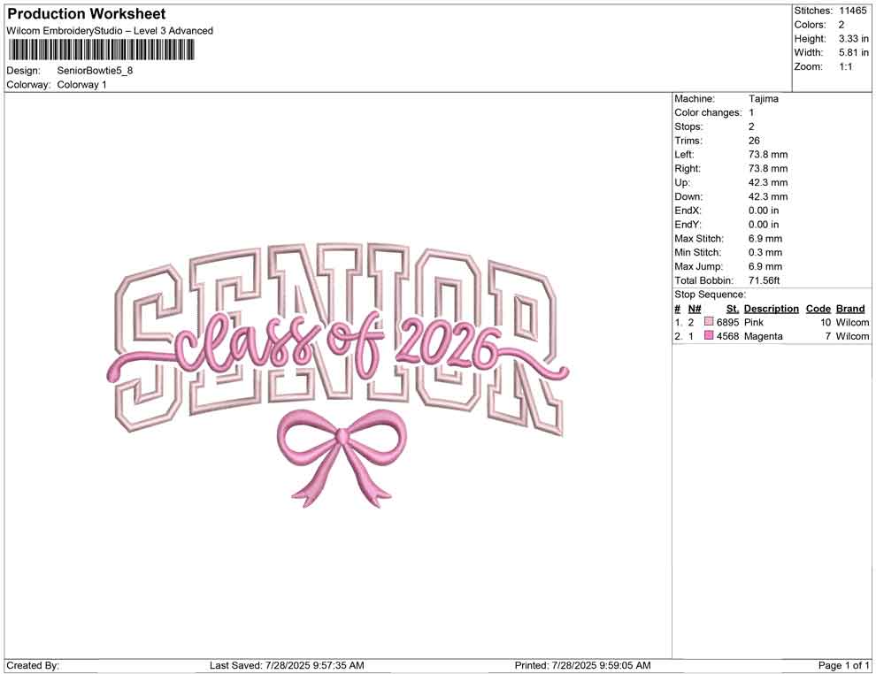 Senior Bowtie