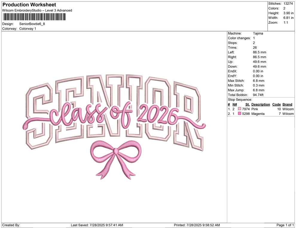 Senior Bowtie