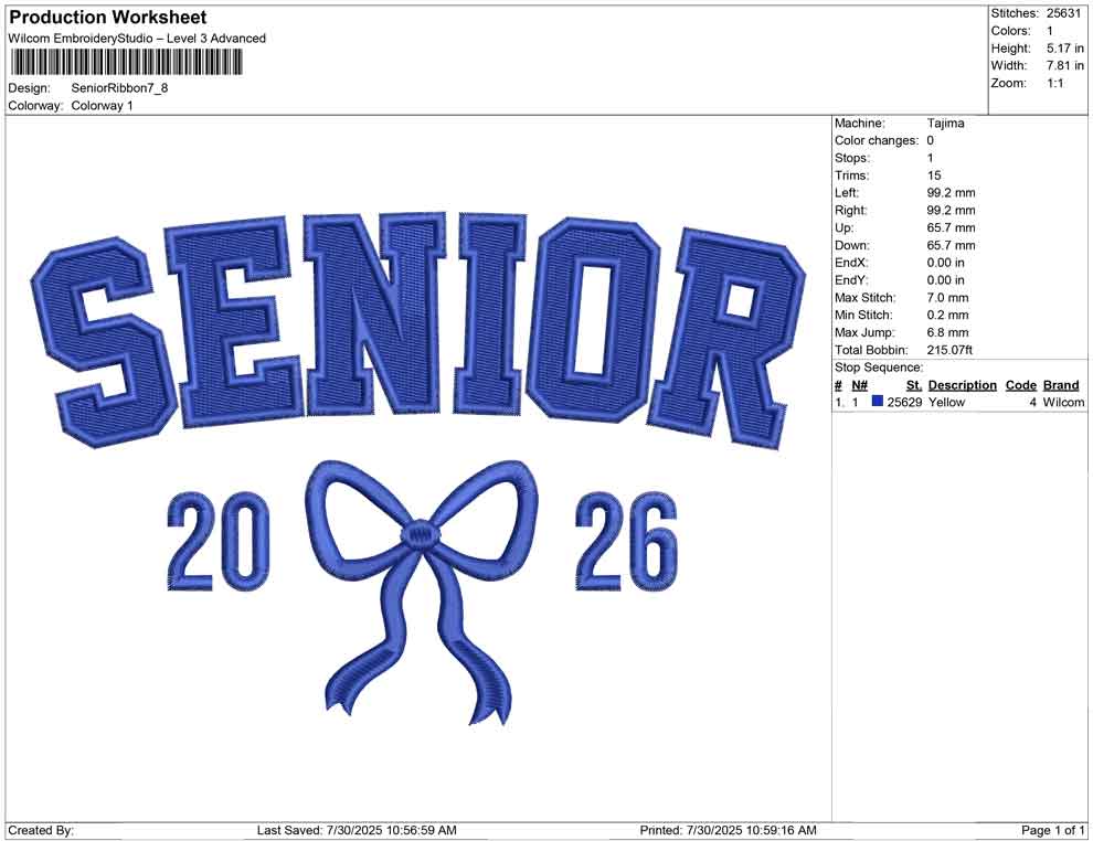 Senior Ribbon