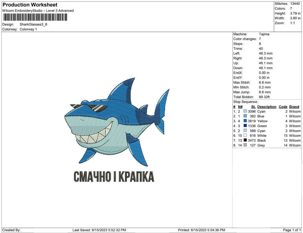 Shark eyeglasses