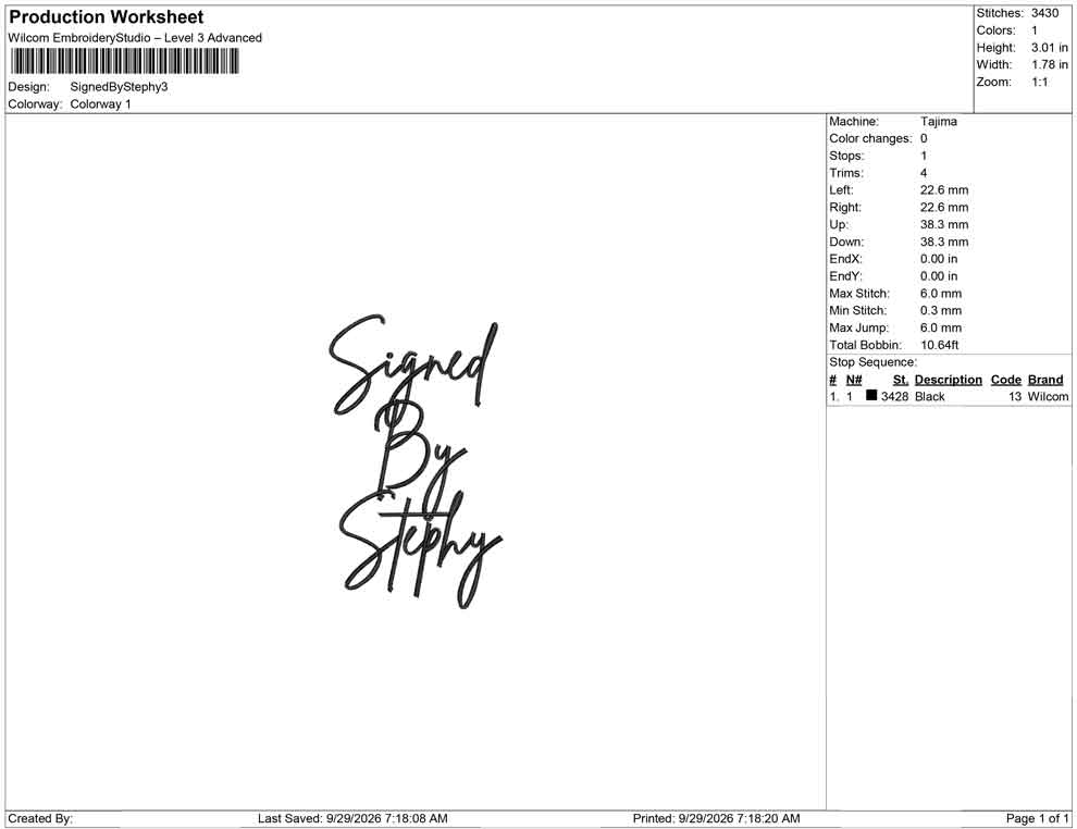 Signed By Stephy