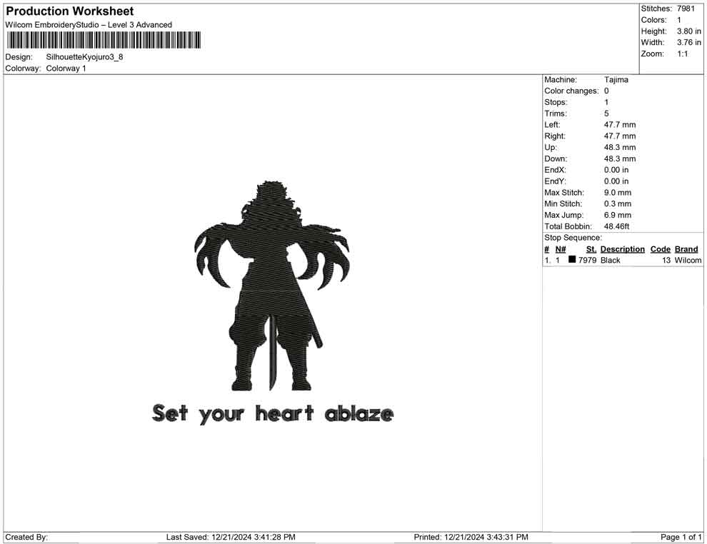 Silhouette Kyojuro