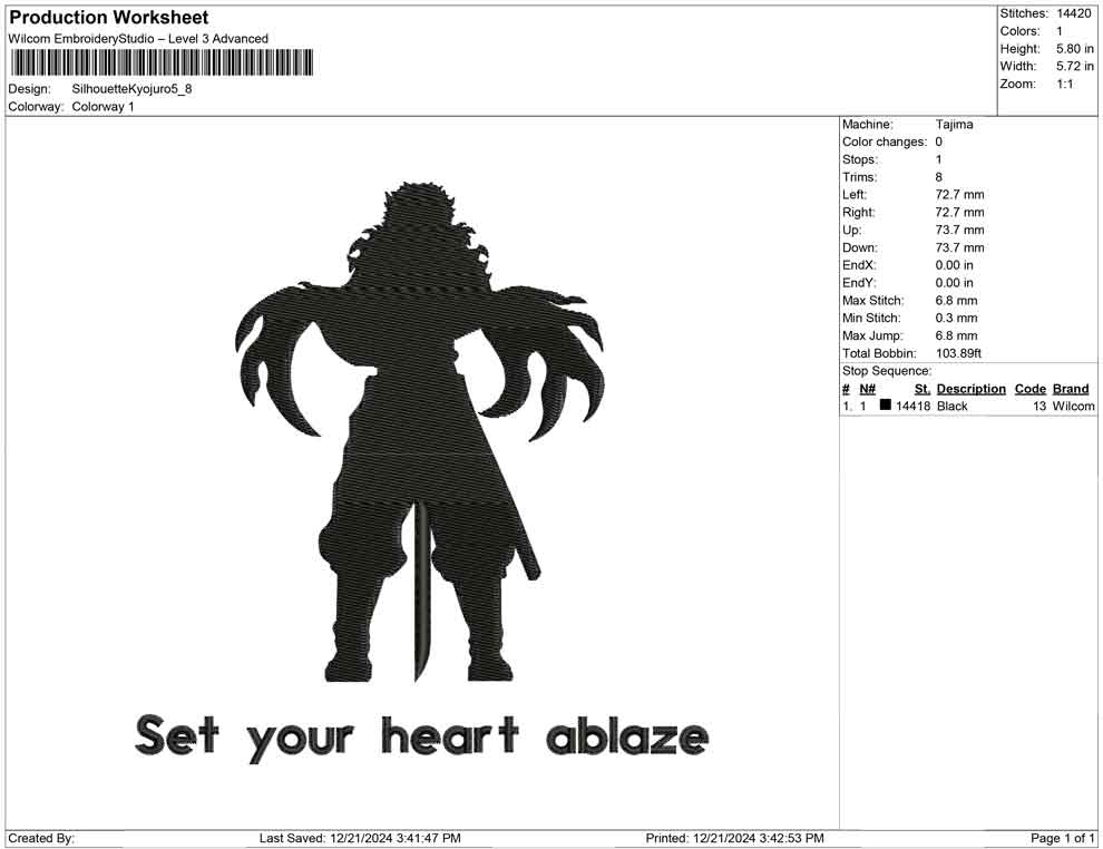 Silhouette Kyojuro