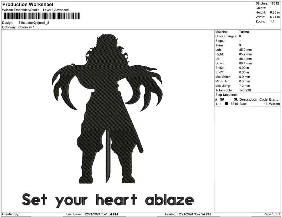 Silhouette Kyojuro